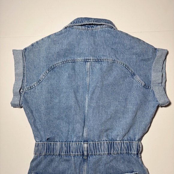 Zara Denim Short Romper - Picture 6 of 9